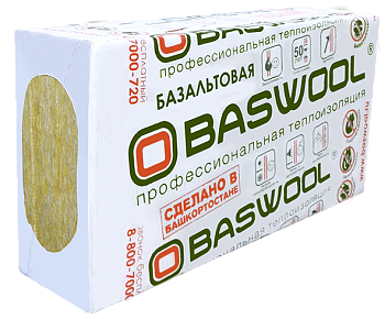 Теплоизоляция BASWOOL ФАСАД  140 1200*600*50 (6 шт, 4.32 м2, 0.216 м3) подробнее