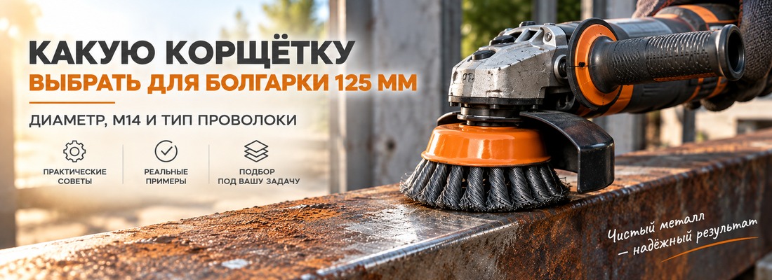Корщётки для болгарки 125 мм