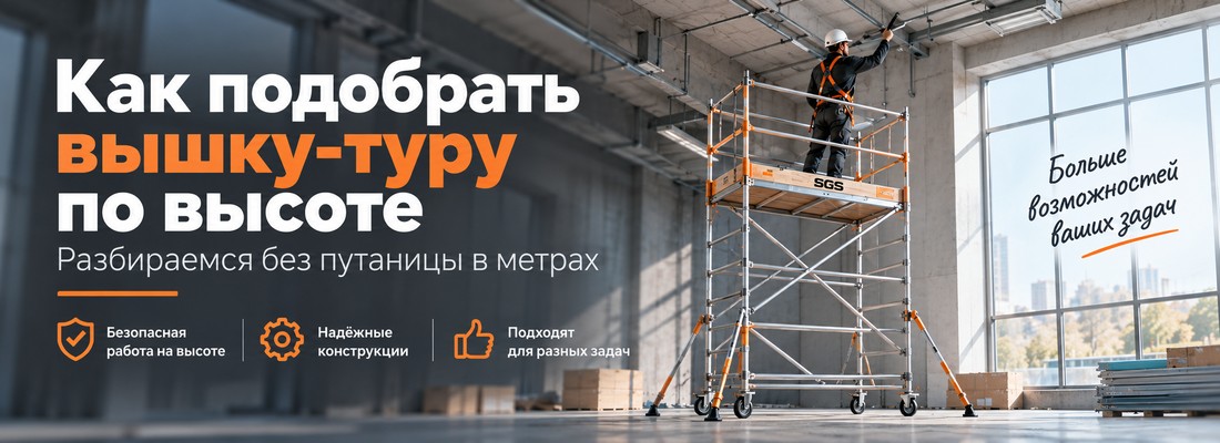 Как подобрать вышку-туру по высоте