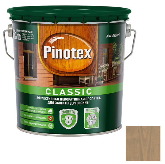 Пропитка для древесины Pinotex Classic Дуб 2,7 л