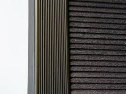 F-профиль для террасной доски MasterDeck  алюминиевый анодир. Бронза, 30*58,5*3800мм, шт