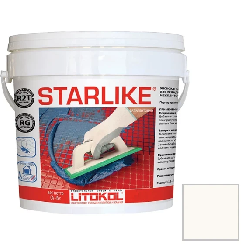 Затирка LITOKOL LITOCHROM STARLIKE C.270 White белый (5кг)