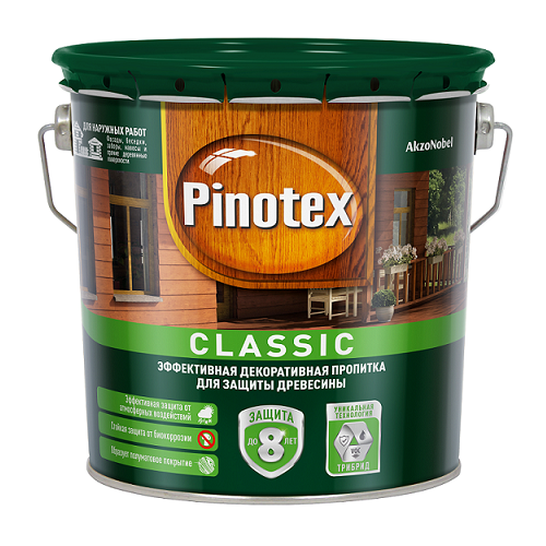 Пропитка для древесины Pinotex Classic бесцветная 2,7 л