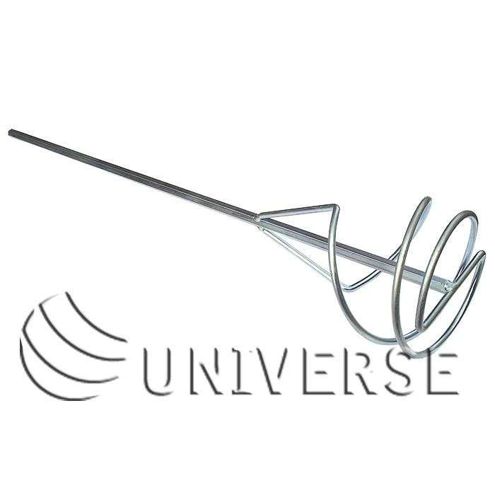 Миксер для штукатурки UNIVERSE диаметр миксера/стержня 120х10мм, длина 600мм( 30 шт/коробка) 