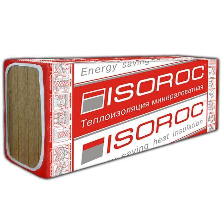 Теплоизоляция ISOROC ИЗОЛАЙТ 50кг/м3 (1000*600*100мм) 0,24м3/2,4м2 4шт/уп