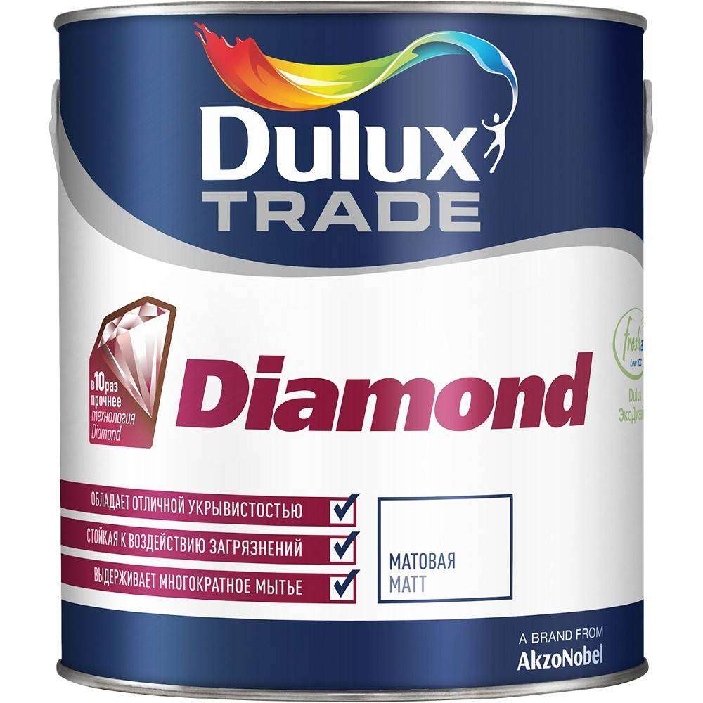 Kраска износостойкая для стен и потолков Dulux Diamond Matt BC 4.5л фото