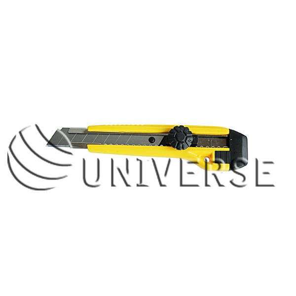 Нож малярный UNIVERSE 18 мм , с мет.направляющей, винт для фиксации ( 240 шт/кор,20шт/упак) 