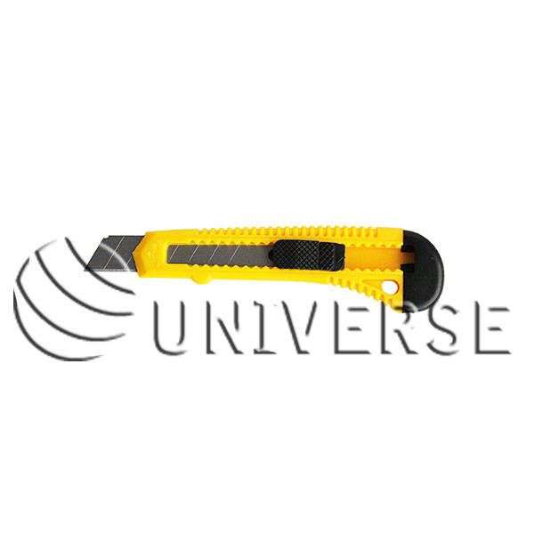 Нож малярный UNIVERSE 18 мм , с пистолетной ручкой, ручная фиксация ( 240 шт/кор,24шт/упак) 