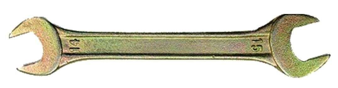 Ключ рожковый  24 х 27 мм, желтый цинк СИБРТЕХ картинка