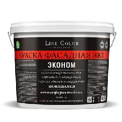 Краска фасадная акриловая супербелая ЭКОНОМ ЖКХ (15 кг)  LINE COLOR  фото