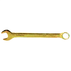 Ключ комбинированный 17 мм, желтый цинк Сибртех картинка