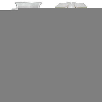 Угол внутренний Diele ПВХ для плинтуса ПЛ60, серый, блистер/2 шт, упак картинка