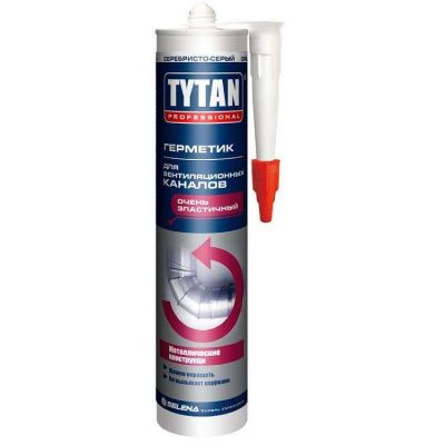 Герметик акриловый Tytan Professional для вентиляционных каналов серый 310 мл фото