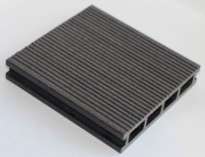 Террасная доска MasterDeck Classic узкий+широкий вельвет Антрацит 140*26*3000мм, шт фото