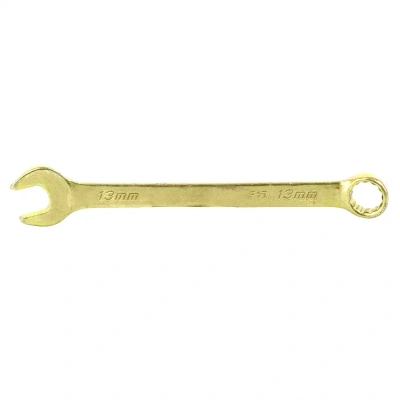 Ключ комбинированный 13 мм, желтый цинк Сибртех фото