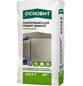 Клей ОСНОВИТ ГРАНИПЛИКС AC14 F, плиточный зимний (25кг) картинка