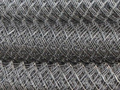Сетка плетеная оцинкованная "рабица" 55х55 Д-1,5 (рул 2*10 м) фото