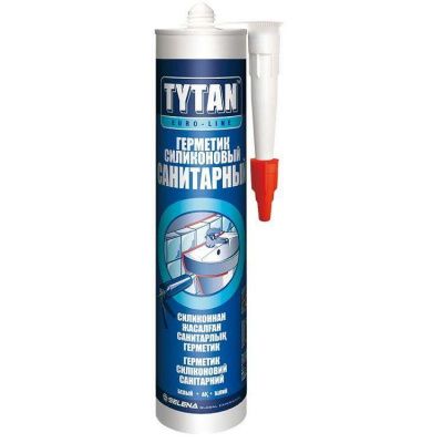Герметик силиконовый Tytan Euro-Line санитарный бесцветный 290 мл фото