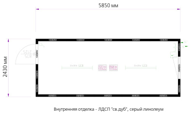 Блок контейнер (бытовка) БК-104 (6,0х2,40) фото