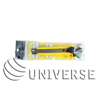 Нож малярный UNIVERSE 18 мм , с мет.направляющей, винт для фиксации ( 240 шт/кор,20шт/упак)  фото