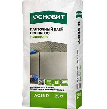 Клей ОСНОВИТ СКОРПЛИКС/ГРАНИПЛИКС AC15 R (Т-15), плиточный (25кг)  картинка