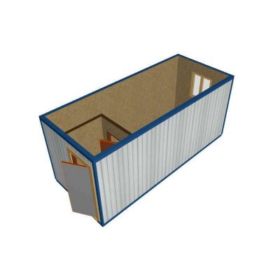 Блок контейнер (бытовка) БК-101 (6,0х2,40 с тамбуром) фото