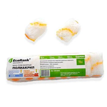 Мини-ролик Полиакрил (100%),  ворс 11мм, Ф15/50мм, EcoRank картинка
