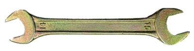 Ключ рожковый  19х22 мм, желтый цинк СИБРТЕХ фото