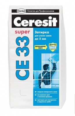 Затирка Ceresit CE 33 2-5мм серый (25кг) фото