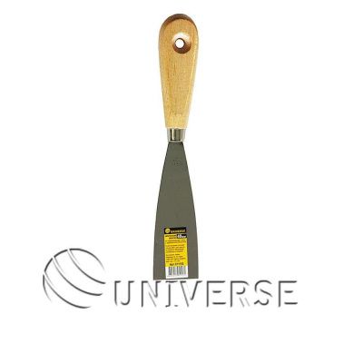 Шпательная лопатка из нержавеющей стали UNIVERSE, 40 мм, деревянная рукоятка фото