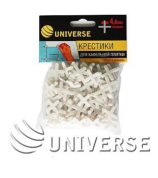 Крестики для кафельной плитки 3 мм. (150 шт. в упаковке) UNIVERSE ( 100 шт/кор,150шт/упак)  фото