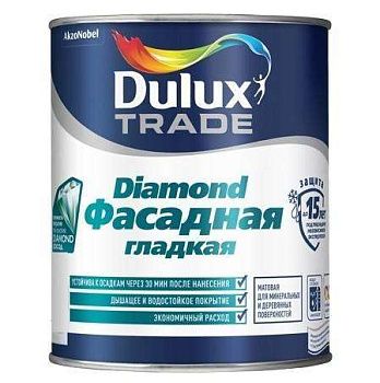 Краска фасадная Dulux база BС гладкая матовая 2,25 л фото