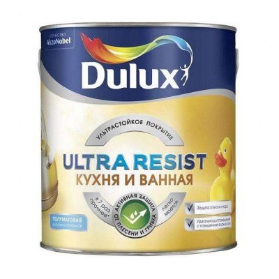 Краска Dulux Ultra Resist для кухни и ванной BW матовая 2,5 л что это такое