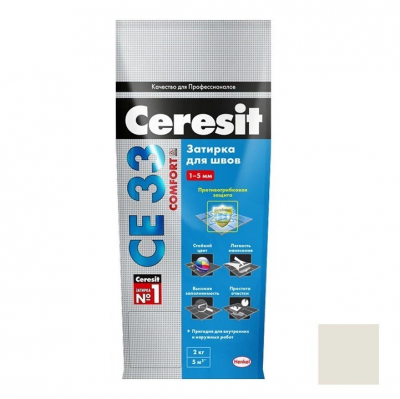 Затирка Ceresit СЕ 33 2-5мм жасмин (2кг) фото