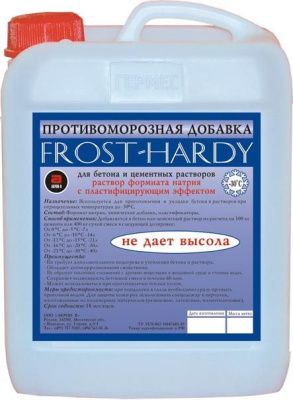 Противоморозная добавка ГЕРМЕС "FROST-HARDY"с пластифицирующим эффектом до -30 гр. (10 л) фото