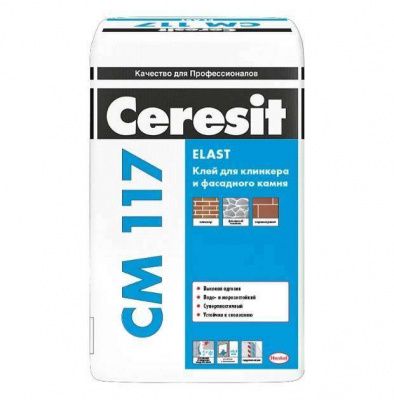 Клей CERESIT СМ 117/25 для плитки, универсальный эластичный (25кг) фото