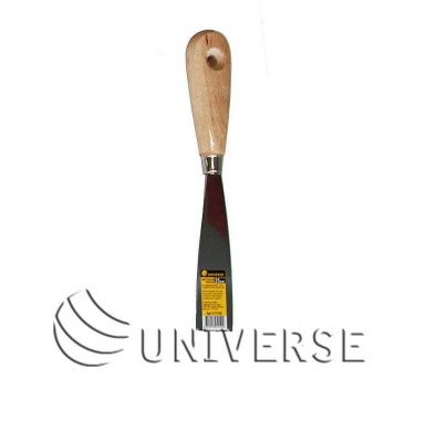 Шпательная лопатка из нержавеющей стали UNIVERSE, 25 мм, деревянная рукоятка фото
